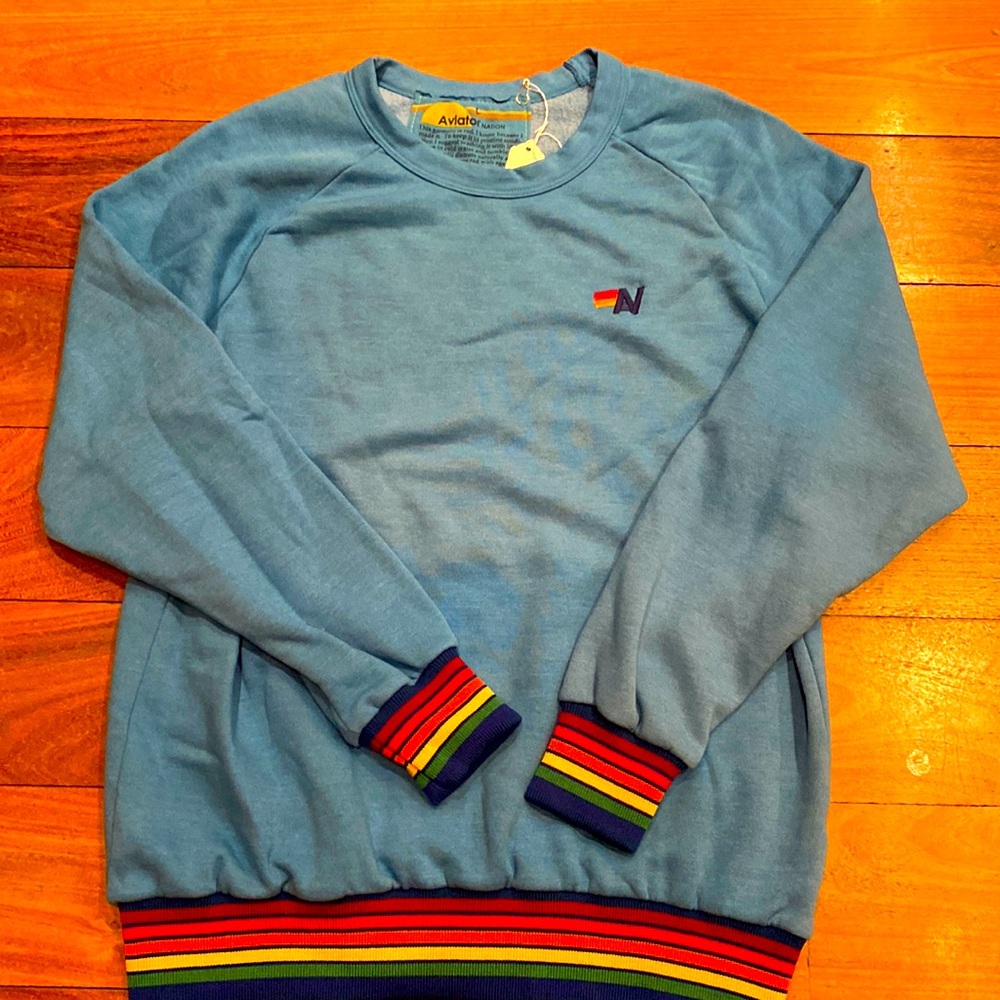 New Aviator Nation large sweatshirt with tag